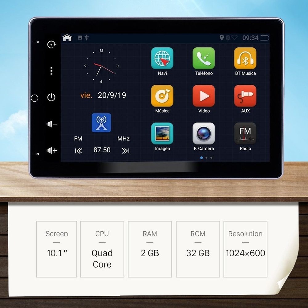 Bizzar 2DIN Deckless Tablet Android Multimedia BL-A81-UV26 - U-BL-A81-UV26