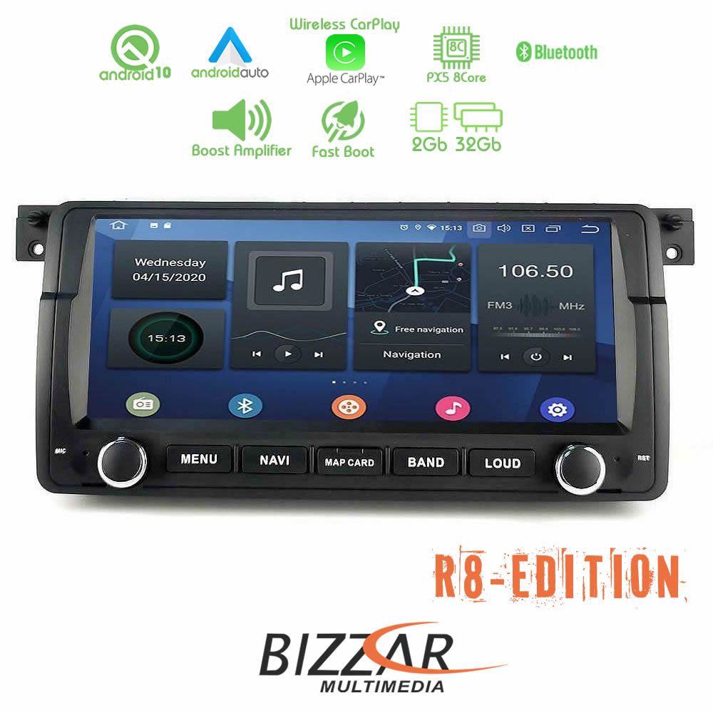 Bizzar R8 Edition BMW 3 Ε46 8.8" Android 10.0 8core Navigation Multimedia - U-BL-R8-BM14-PRO