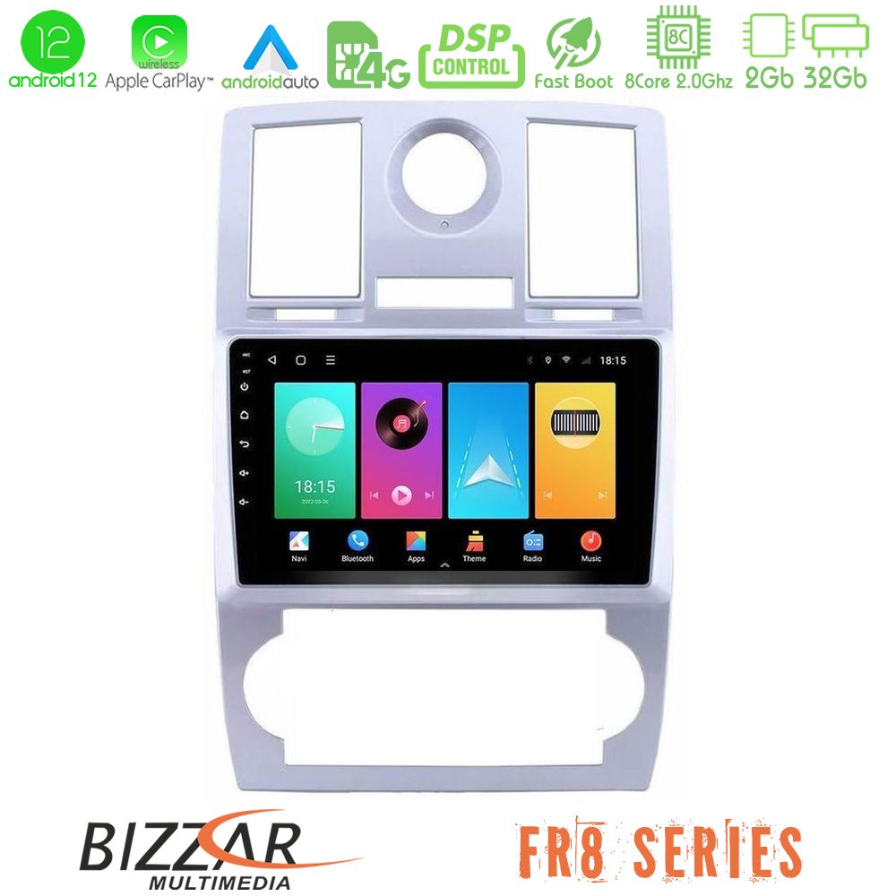 Bizzar FR8 Series Chrysler 300C 8core Android12 2+32GB Navigation Multimedia Tablet 9" - U-FR8-CH0743