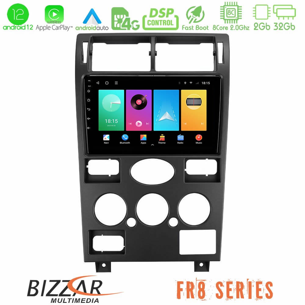 Bizzar FR8 Series Ford Mondeo 2001-2004 8Core Android12 2+32GB Navigation Multimedia Tablet 9" - U-FR8-FD1193