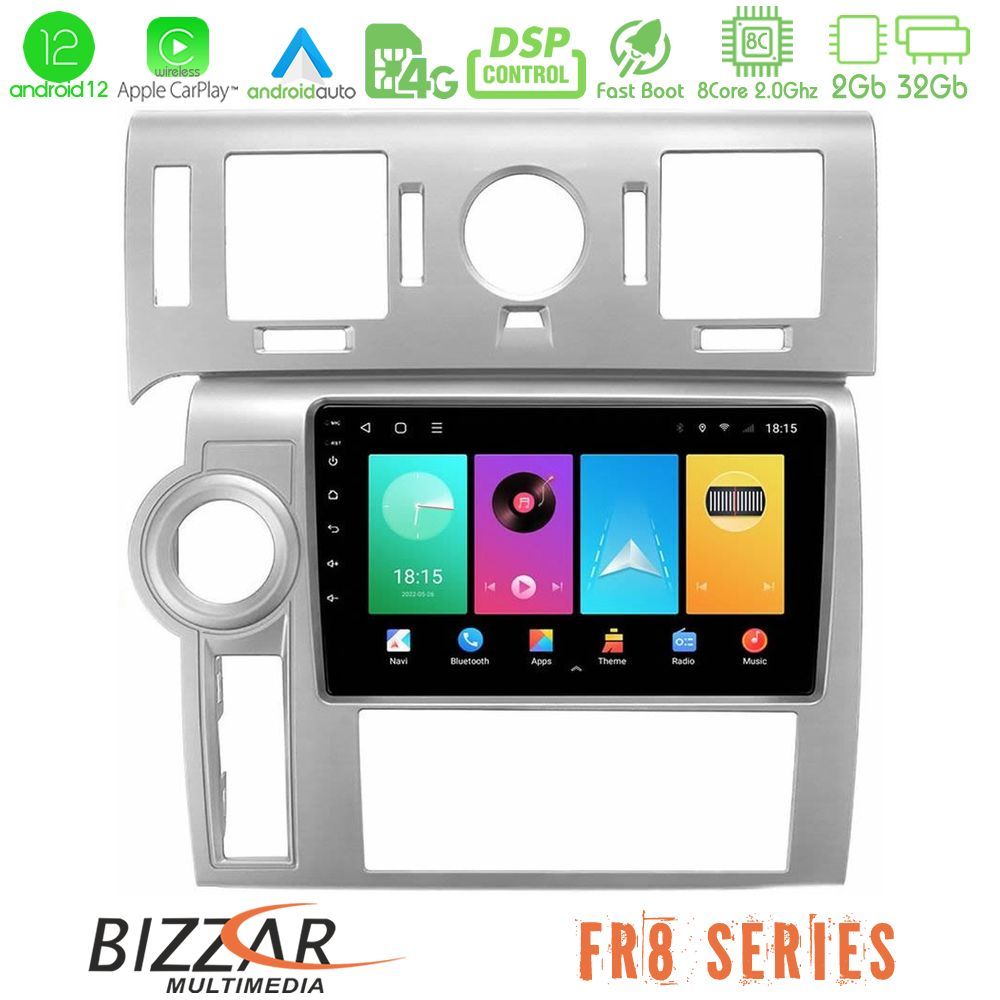 Bizzar FR8 Series Hummer H2 2008-2009 8core Android12 2+32GB Navigation Multimedia Tablet 9" - U-FR8-HU002N
