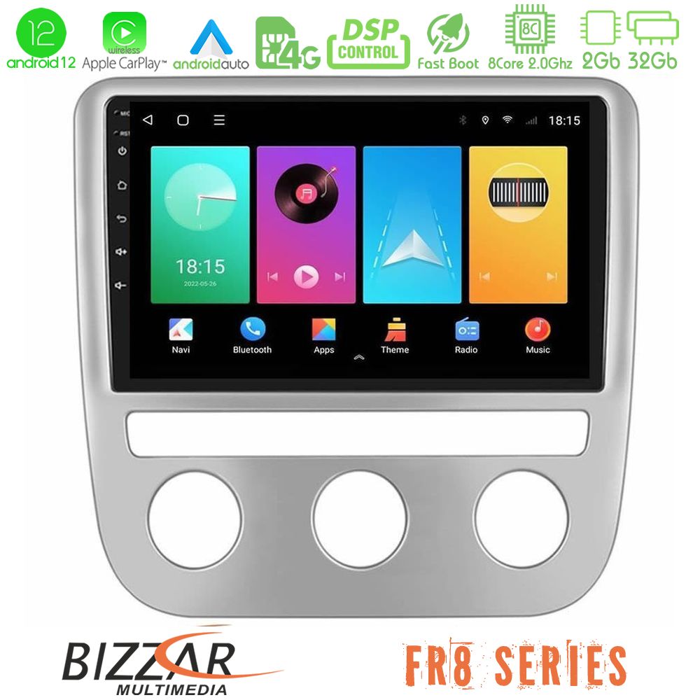 Bizzar FR8 Series FR8 Series VW Scirocco 2008-2014 8Core Android12 2+32GB Navigation Multimedia Tablet 9" - U-FR8-VW0084