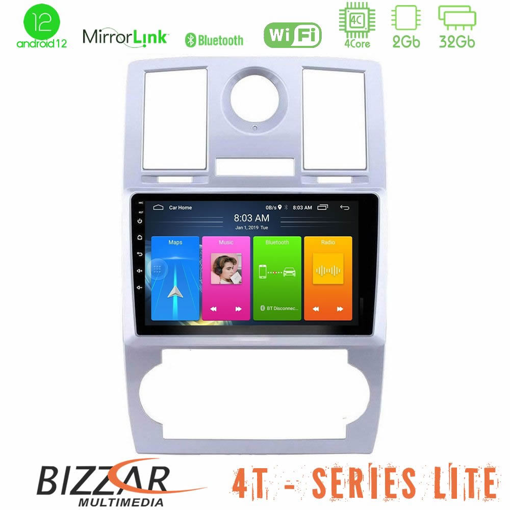 Bizzar 4T Series Chrysler 300C 4Core Android12 2+32GB Navigation Multimedia Tablet 9" - U-LVB-CH0743