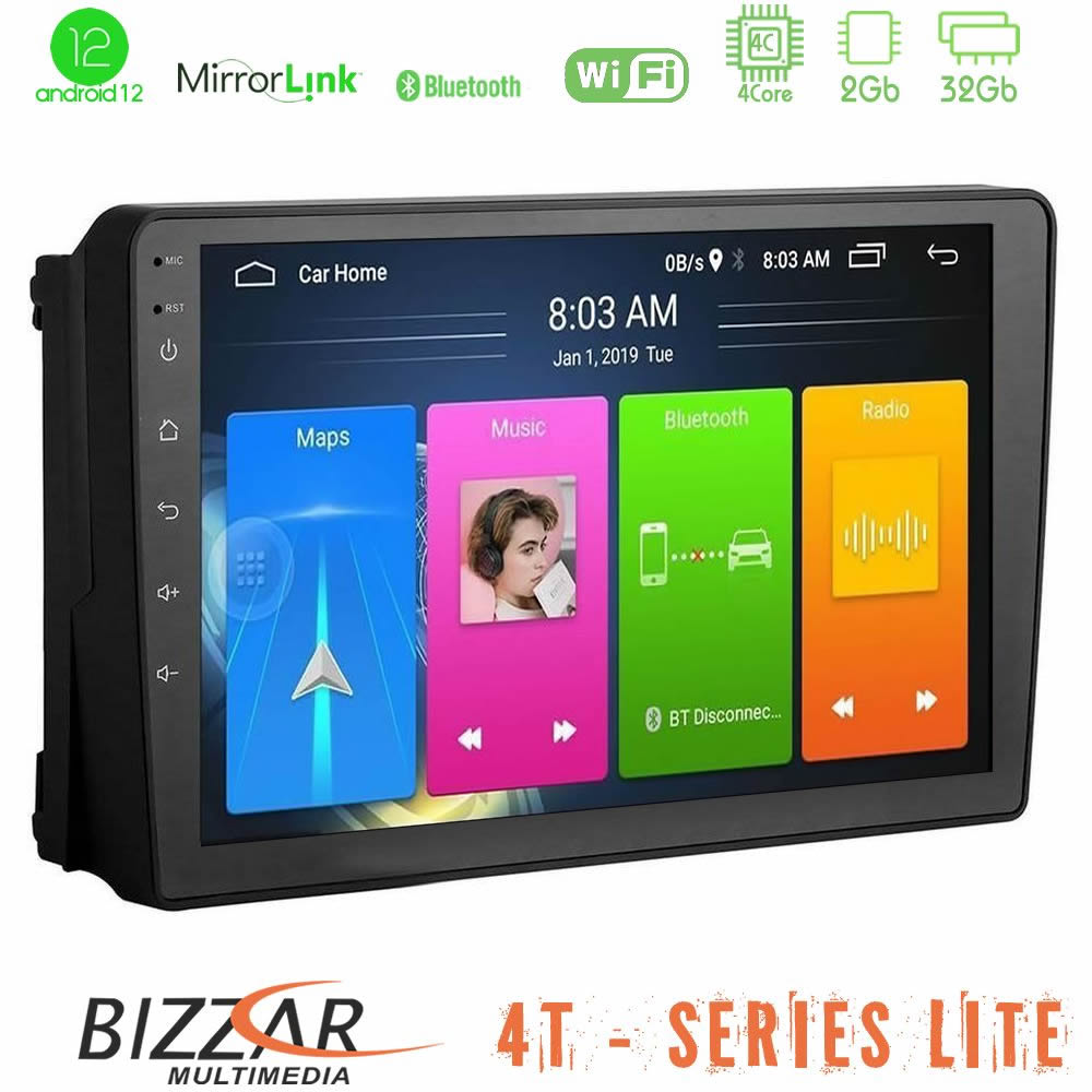 Bizzar 4T Series Ford 2007-> 4core Android12 2+32GB Navigation Multimedia Tablet 9" - U-LVB-FD148N