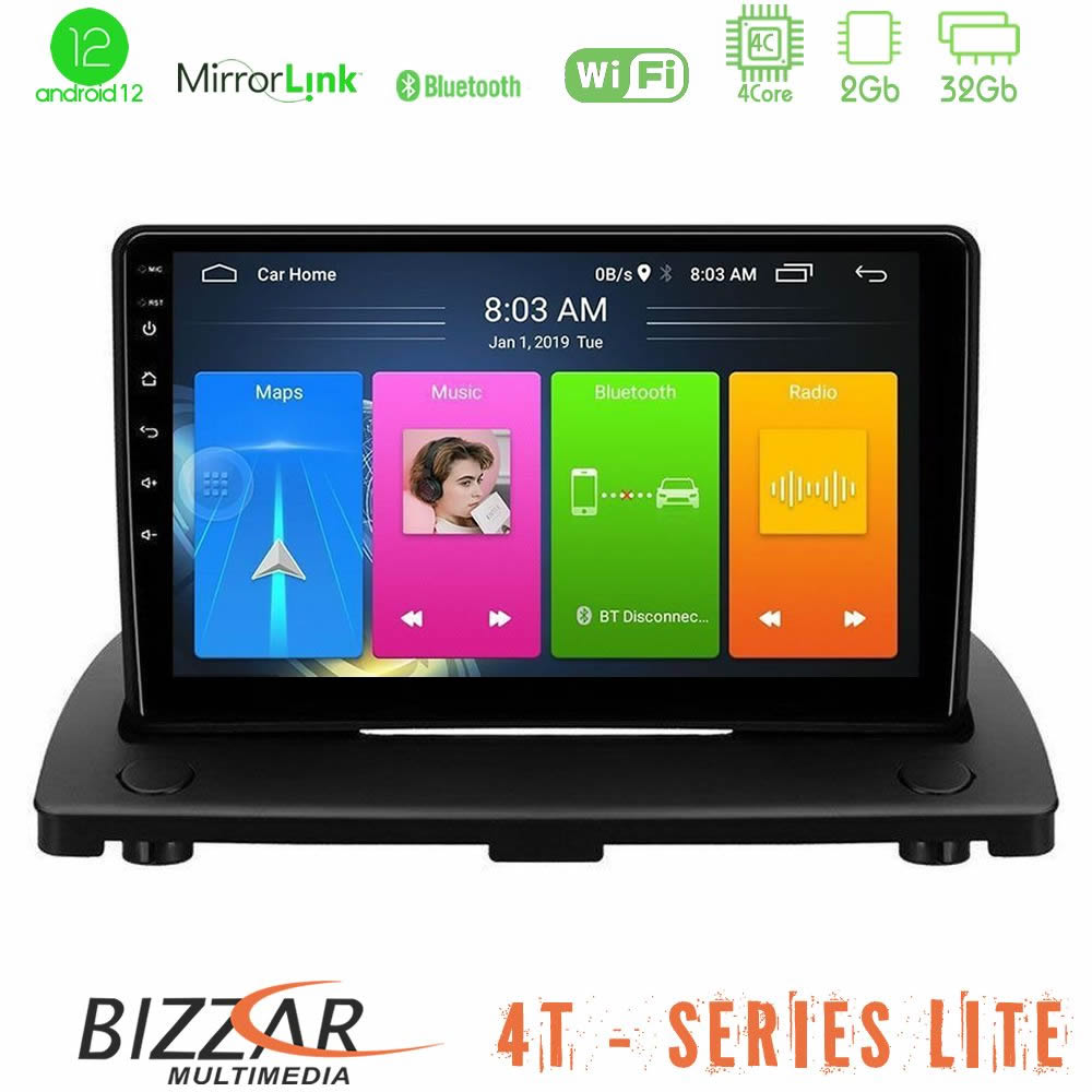 Bizzar 4T Series Volvo XC90 2006-2014 4Core Android12 2+32GB Navigation Multimedia Tablet 9" - U-LVB-VL0976