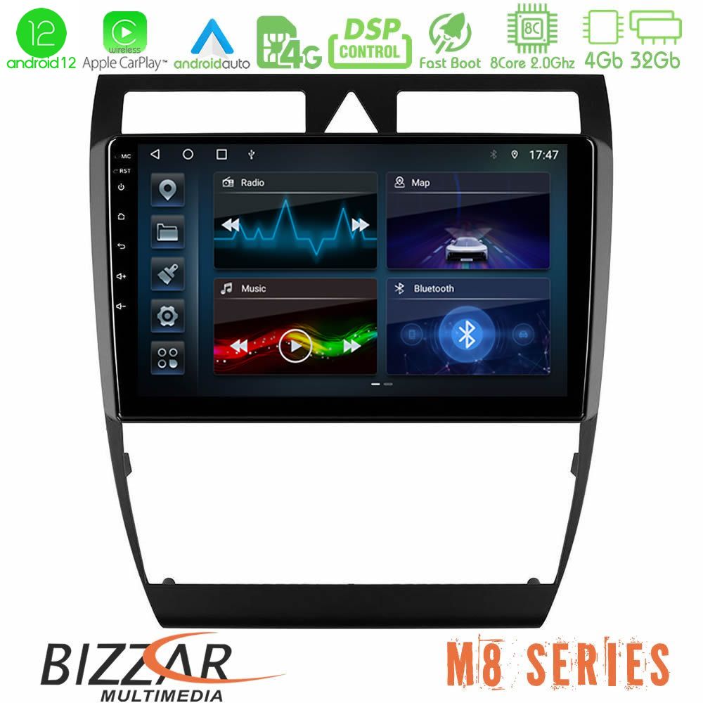 Bizzar M8 Series Audi A6 (C5) 1997-2004 8core Android12 4+32GB Navigation Multimedia Tablet 9" - U-M8-AU0857