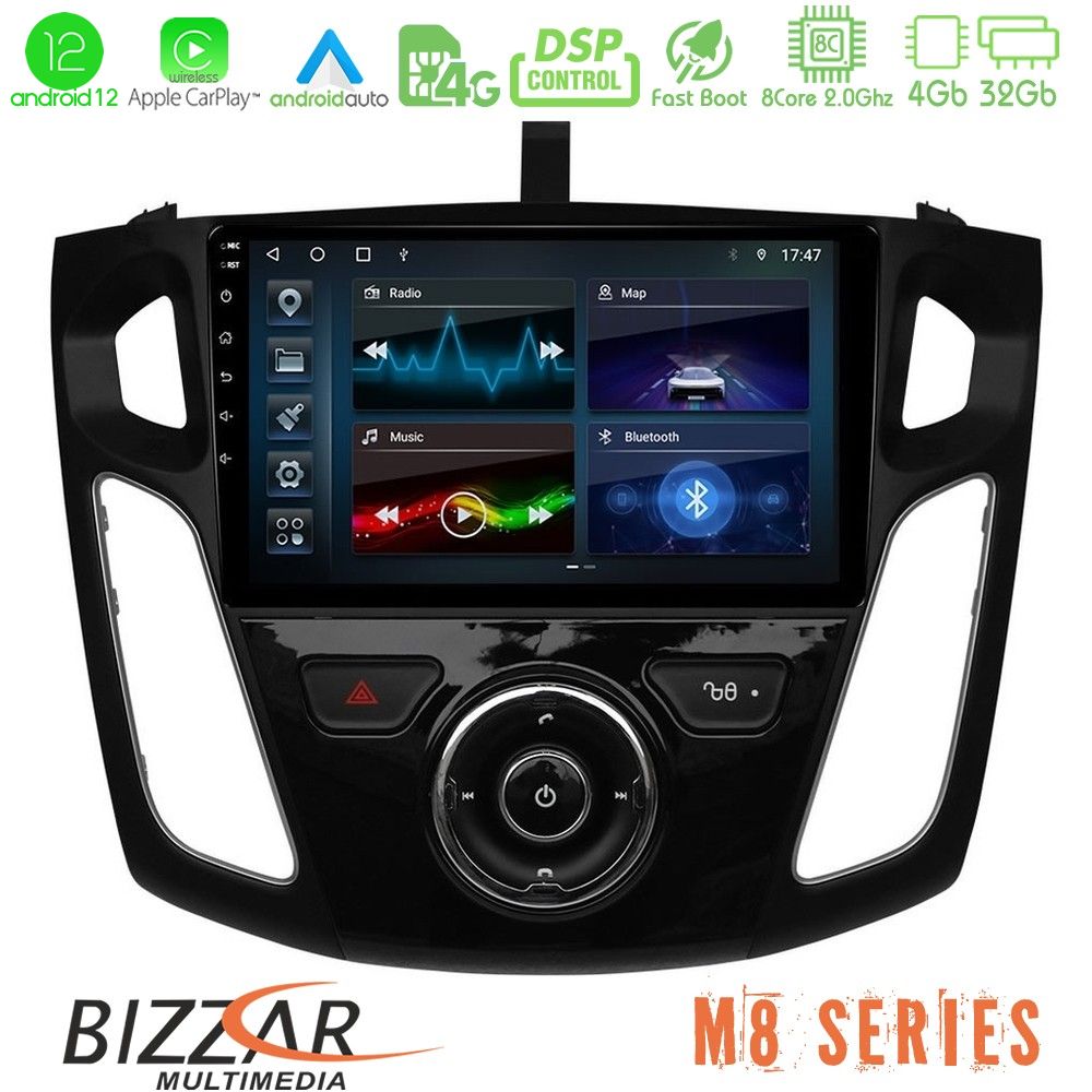 Bizzar M8 Series Ford Focus 2012-2018 8core Android12 4+32GB Navigation Multimedia Tablet 9" - U-M8-FD0044