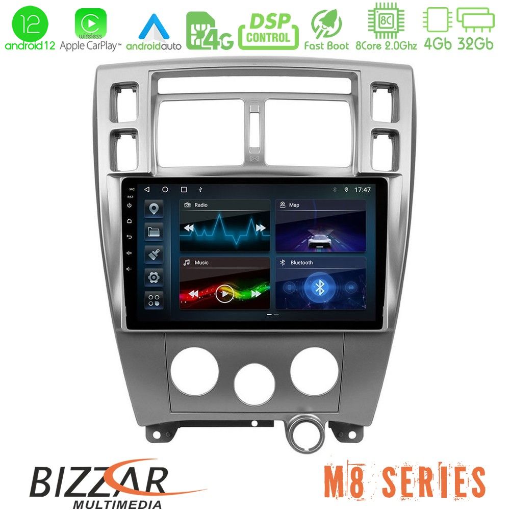 Bizzar M8 Series Hyundai Tucson 8core Android12 4+32GB Navigation Multimedia Tablet 10" - U-M8-HY0712