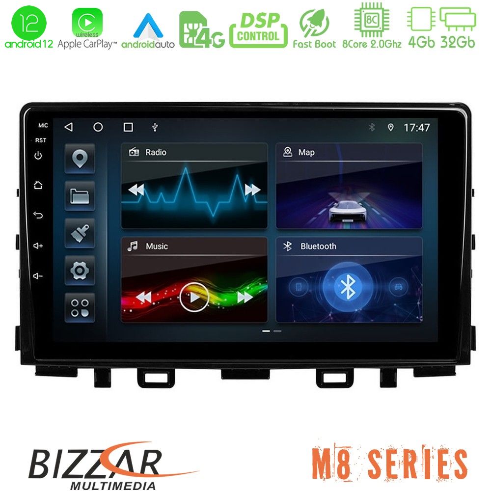 Bizzar M8 Series Kia Stonic 8core Android12 4+32GB Navigation Multimedia Tablet 9" - U-M8-KI0545