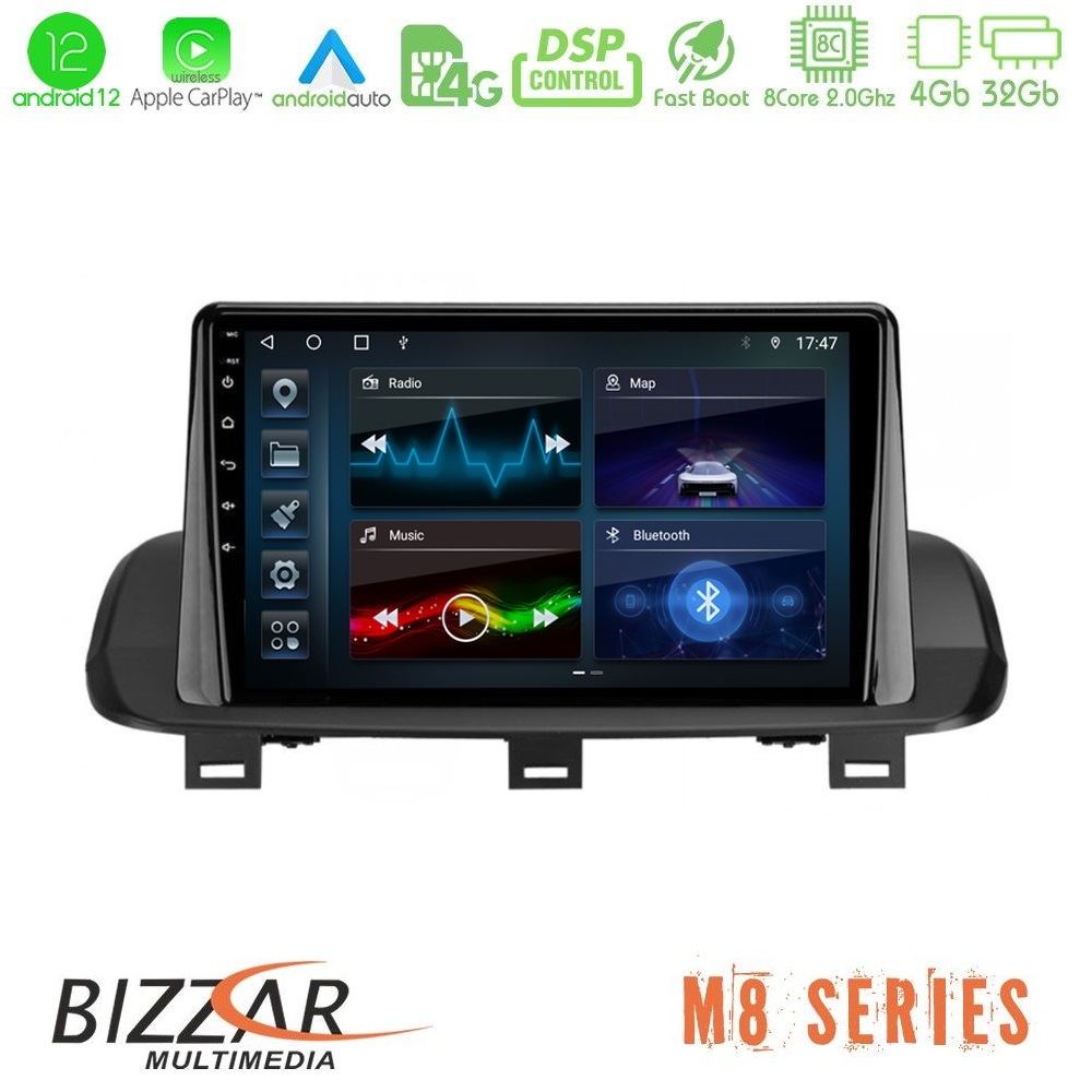 Bizzar M8 Series Nissan Qashqai J12 & X-Trail T33 8core Android12 4+32GB Navigation Multimedia Tablet 10″