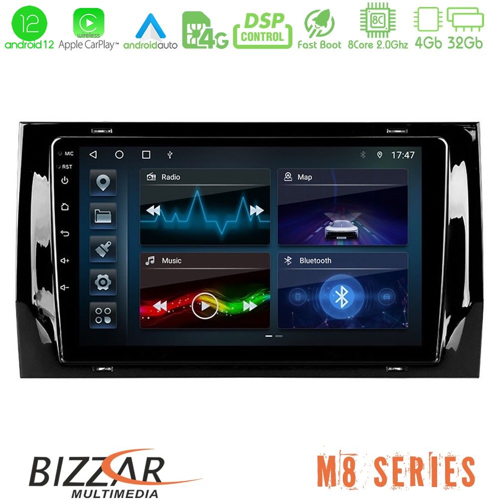 Bizzar M8 Series Skoda Kodiaq 2017-> 8core Android12 4+32GB Navigation Multimedia Tablet 10" - U-M8-SK0187