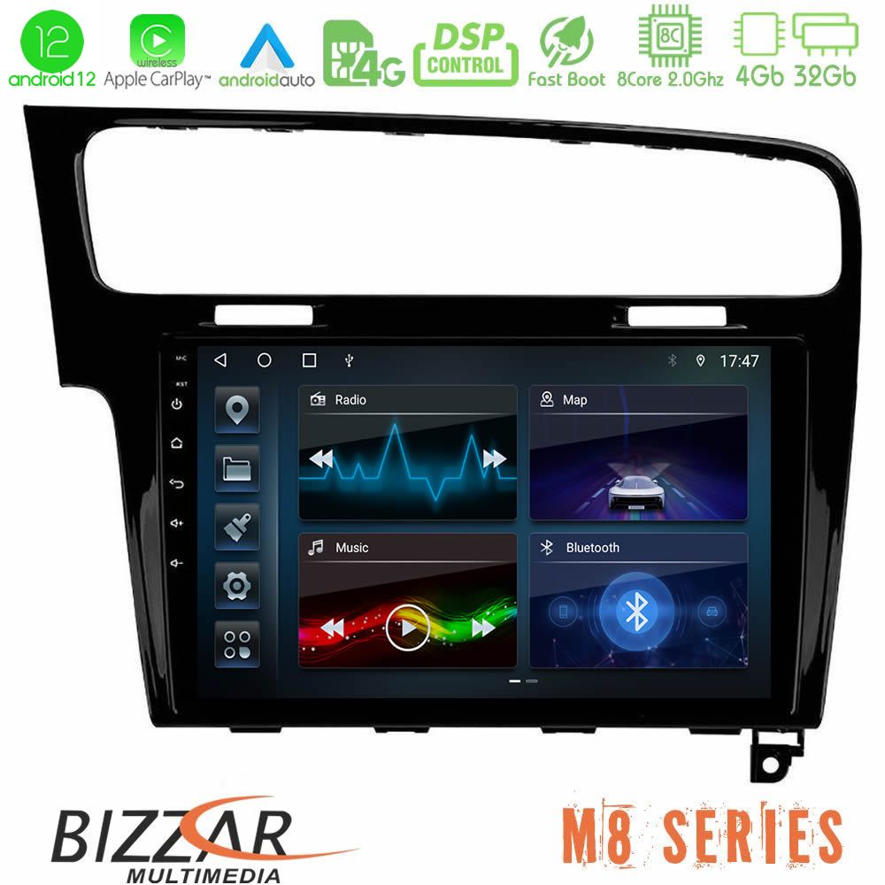 Bizzar M8 Series VW GOLF 7 8core Android12 4+32GB Navigation Multimedia Tablet 10" - U-M8-VW0003PB