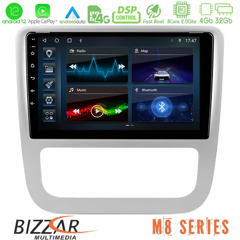 Bizzar M8 Series VW Scirocco 2008-2014 8Core Android12 4+32GB Navigation Multimedia Tablet 9" - U-M8-VW0057SL