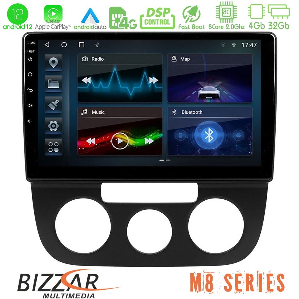 Bizzar M8 Series VW Jetta 8core Android12 4+32GB Navigation Multimedia Tablet 10" - U-M8-VW0393