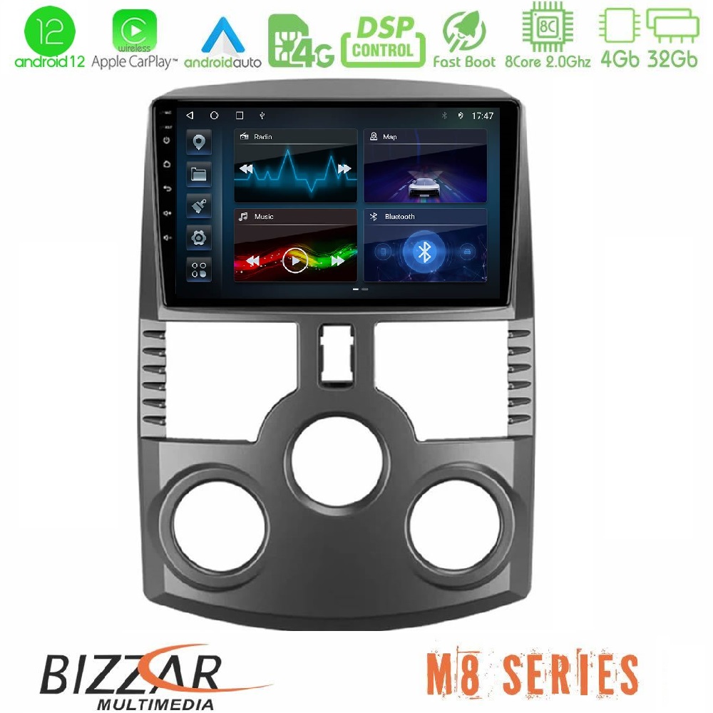 Bizzar M8 Series Daihatsu Terios 8core Android12 4+32GB Navigation Multimedia Tablet 9" - U-M8-DH0001