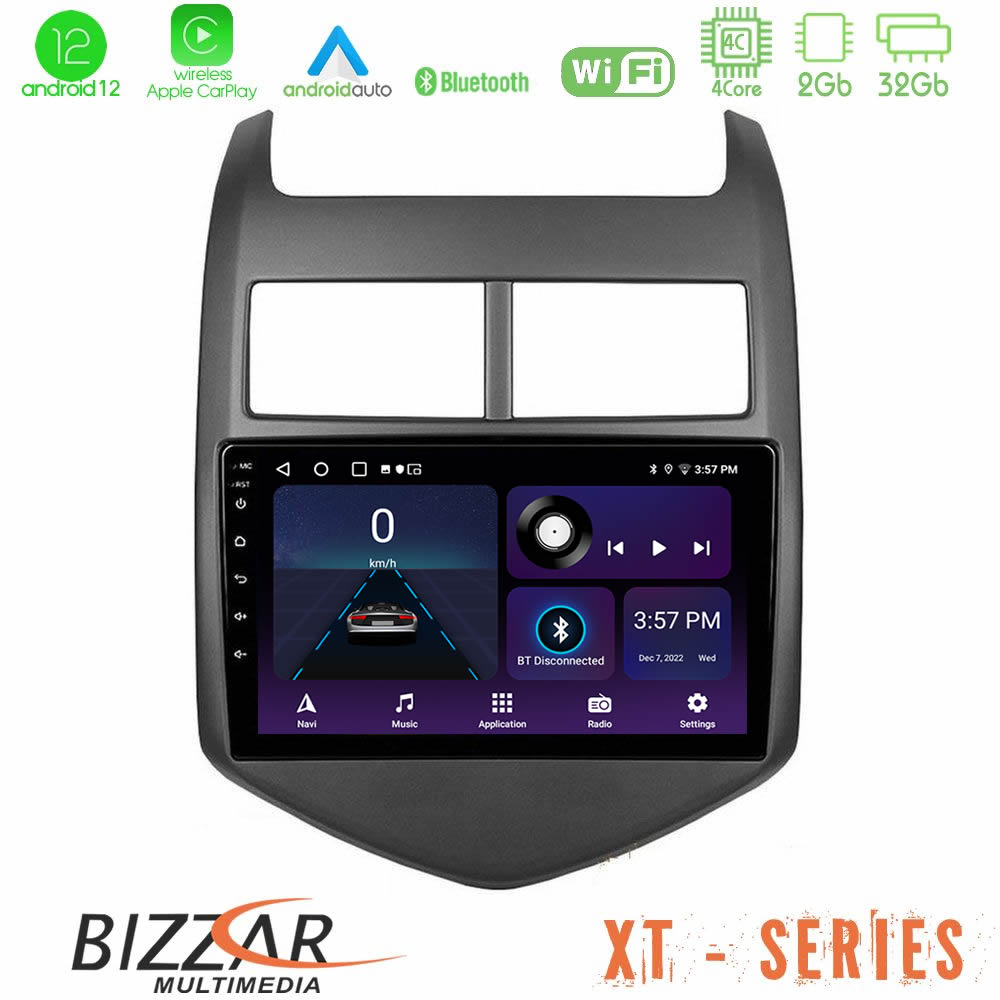 Bizzar XT Series Chevrolet Aveo 2011-2017 4Core Android12 2+32GB Navigation Multimedia Tablet 9" - U-XT-CV0243