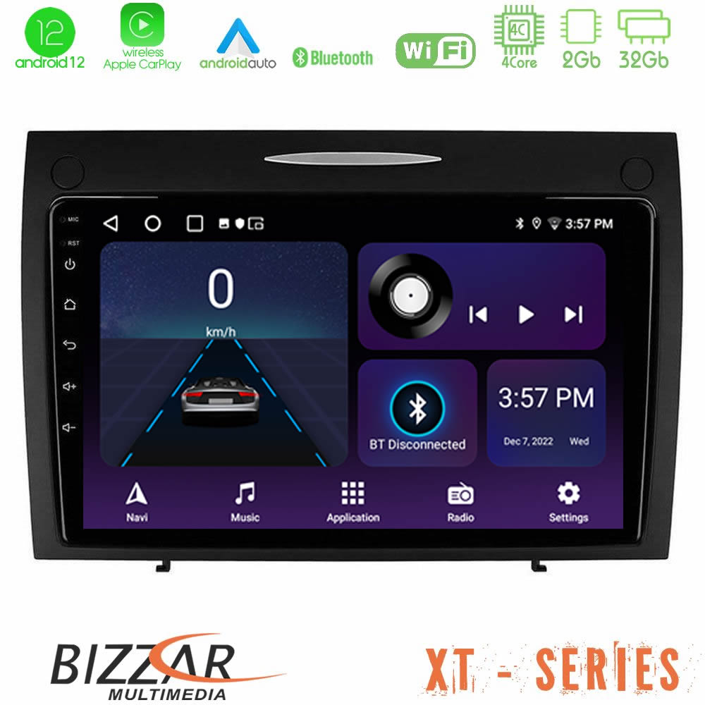 Bizzar XT Series Mercedes SLK Class 4Core Android12 2+32GB Navigation Multimedia Tablet 9" - U-XT-MB0804