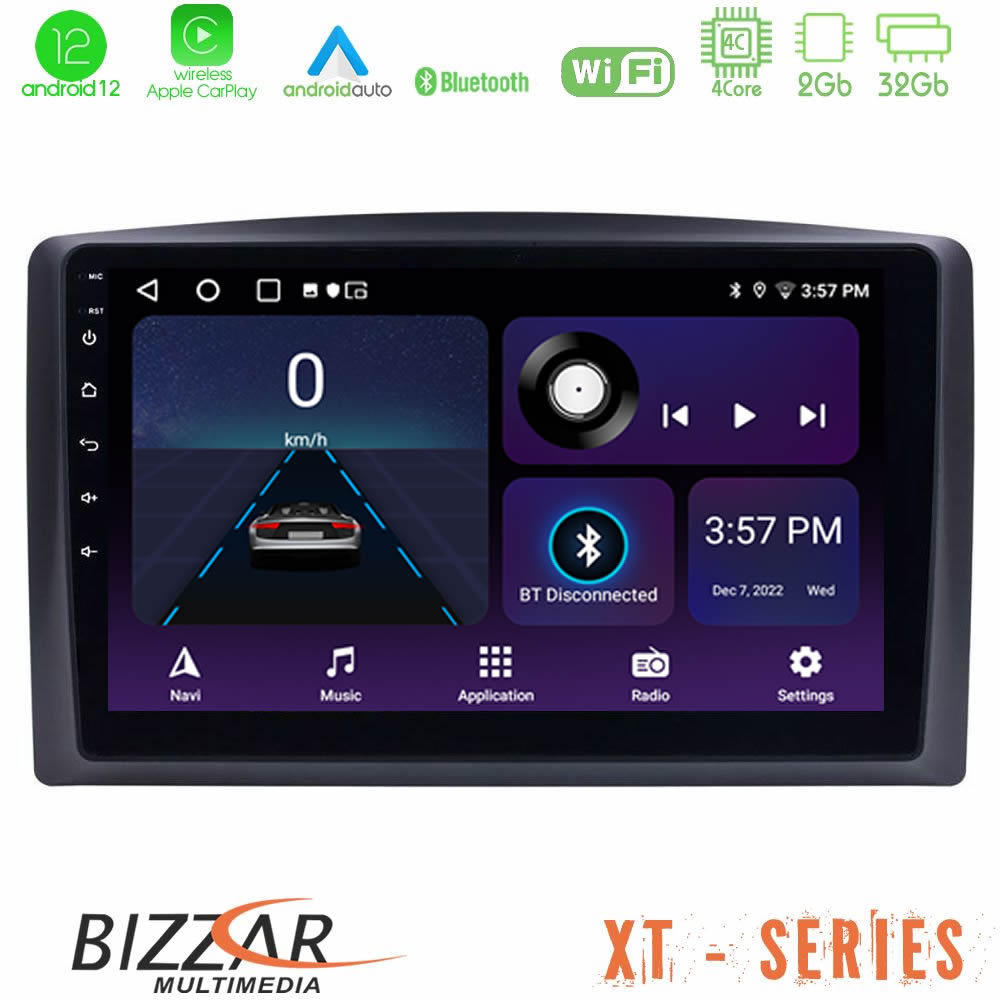 Bizzar XT Series Mercedes Vito 2015-2021 4Core Android12 2+32GB Navigation Multimedia Tablet 10" - U-XT-MB0779
