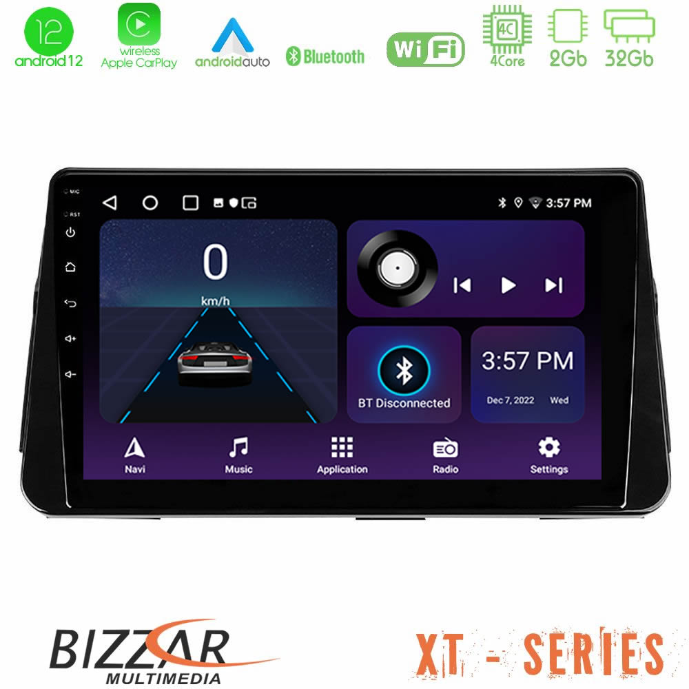 Bizzar XT Series Nissan Micra K14 4Core Android12 2+32GB Navigation Multimedia Tablet 10" - U-XT-NS0261
