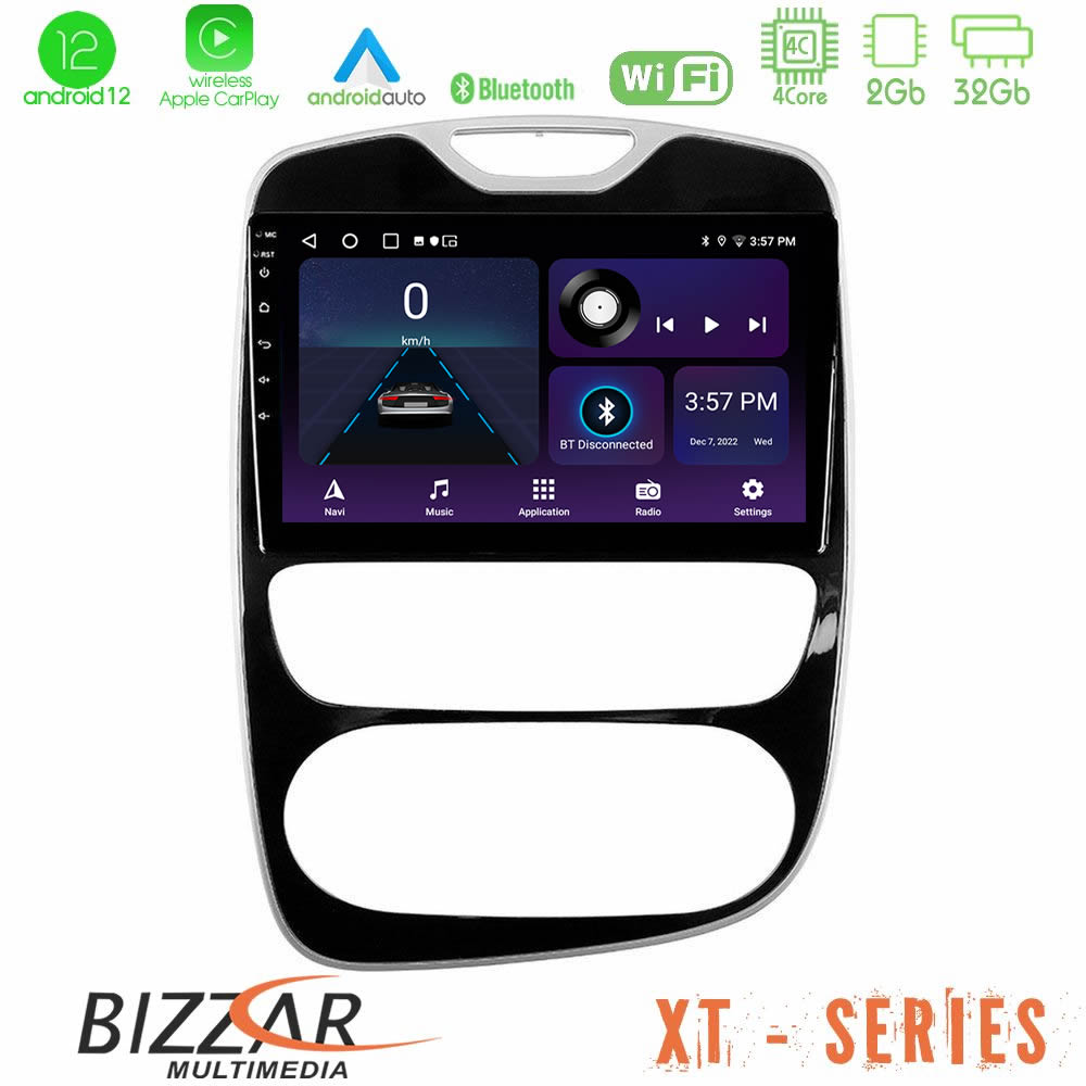 Bizzar XT Series Renault Clio 2016-2019 4Core Android12 2+32GB Navigation Multimedia Tablet 10" - U-XT-RN782