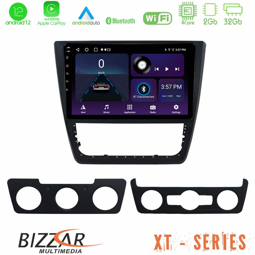Bizzar XT Series Skoda Yeti 2009-> 4Core Android12 2+32GB Navigation Multimedia Tablet 10" - U-XT-SK0151