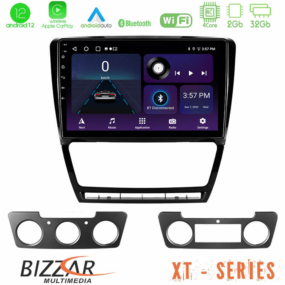 Bizzar XT Series Skoda Octavia 5 4Core Android12 2+32GB Navigation Multimedia Tablet 10" - U-XT-SK229B
