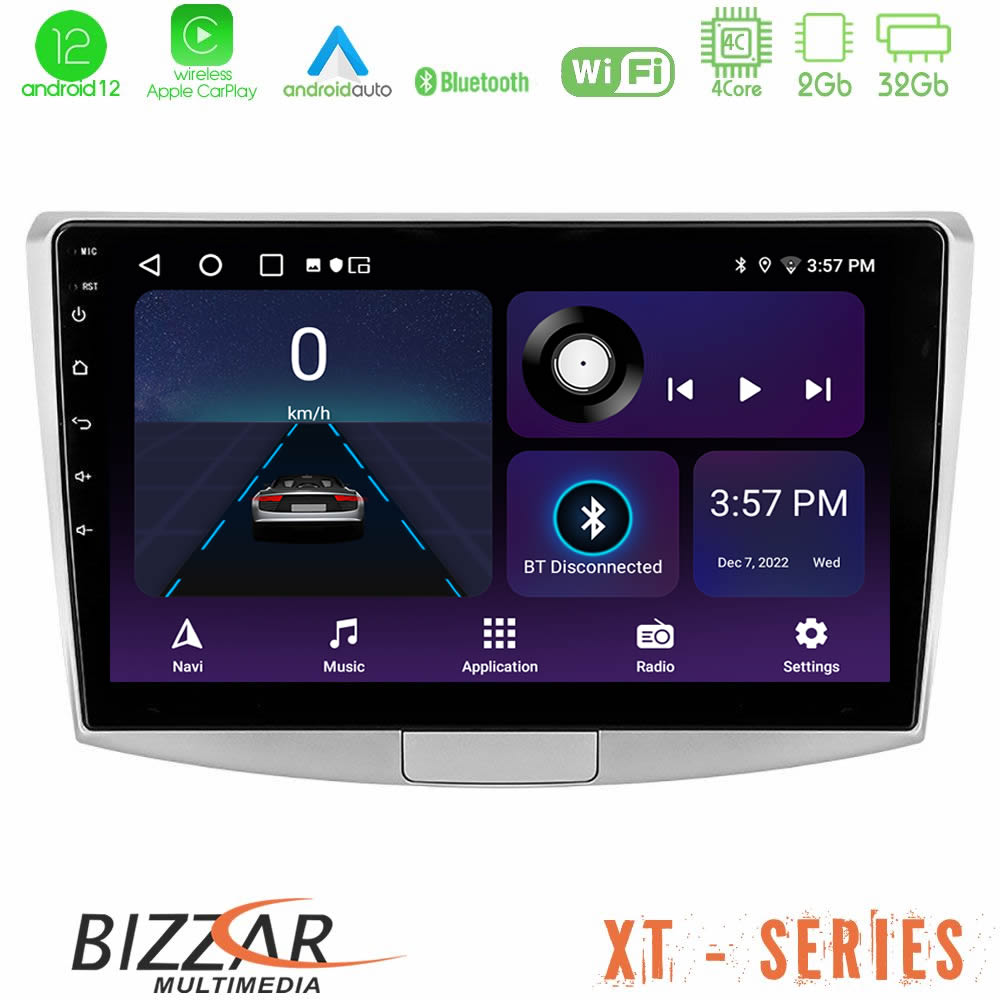 Bizzar XT Series VW Passat 4Core Android12 2+32GB Navigation Multimedia Tablet 10" - U-XT-VW0002
