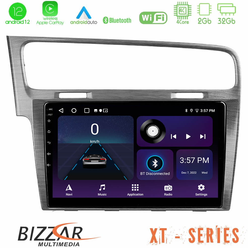 Bizzar XT Series VW GOLF 7 4Core Android12 2+32GB Navigation Multimedia Tablet 10" - U-XT-VW0003AL