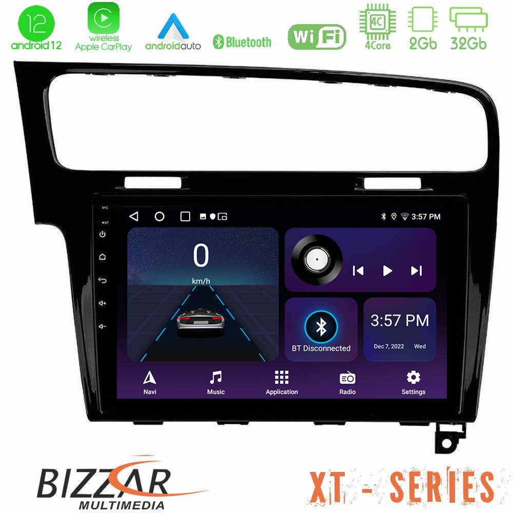 Bizzar XT Series VW GOLF 7 4Core Android12 2+32GB Navigation Multimedia Tablet 10" - U-XT-VW0003PB
