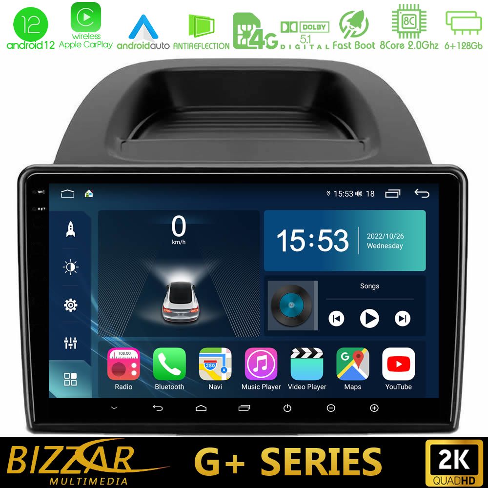 Bizzar G+ Series Ford Ecosport 2018-2020 8core Android12 6+128GB Navigation Multimedia Tablet 10" - U-G-FD0279