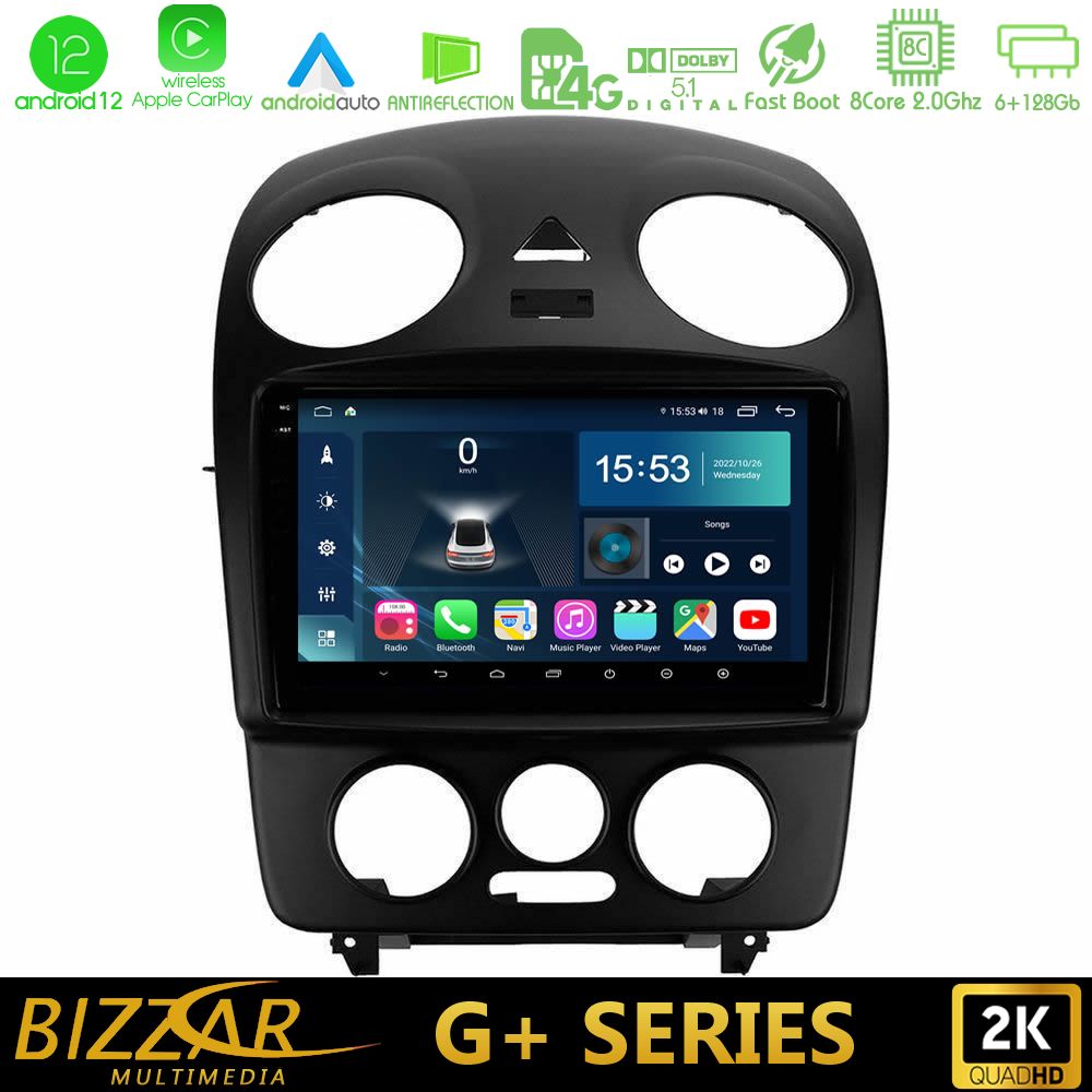 Bizzar G+ Series VW Beetle 8core Android12 6+128GB Navigation Multimedia Tablet 9" - U-G-VW1059