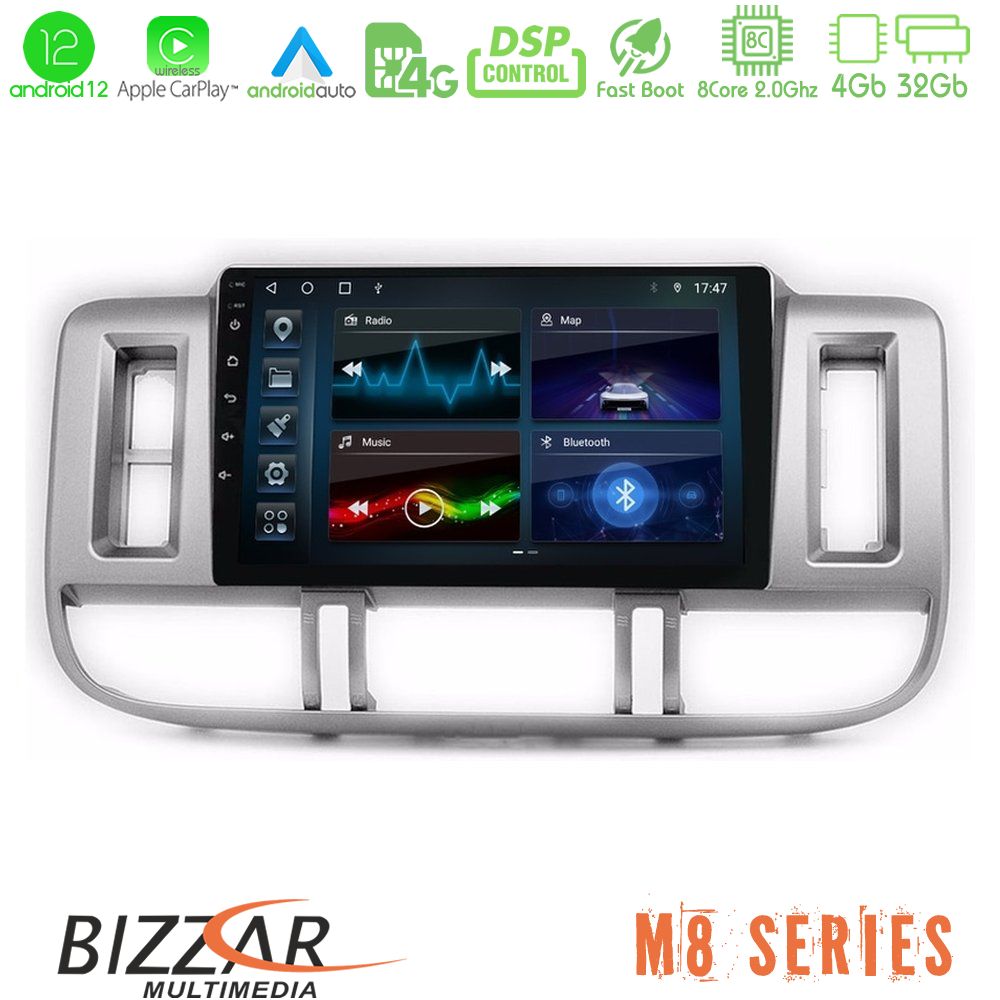 Bizzar M8 Series Nissan X-Trail (T30) 2000-2003 8core Android12 4+32GB Navigation Multimedia 9" - U-M8-NS0905