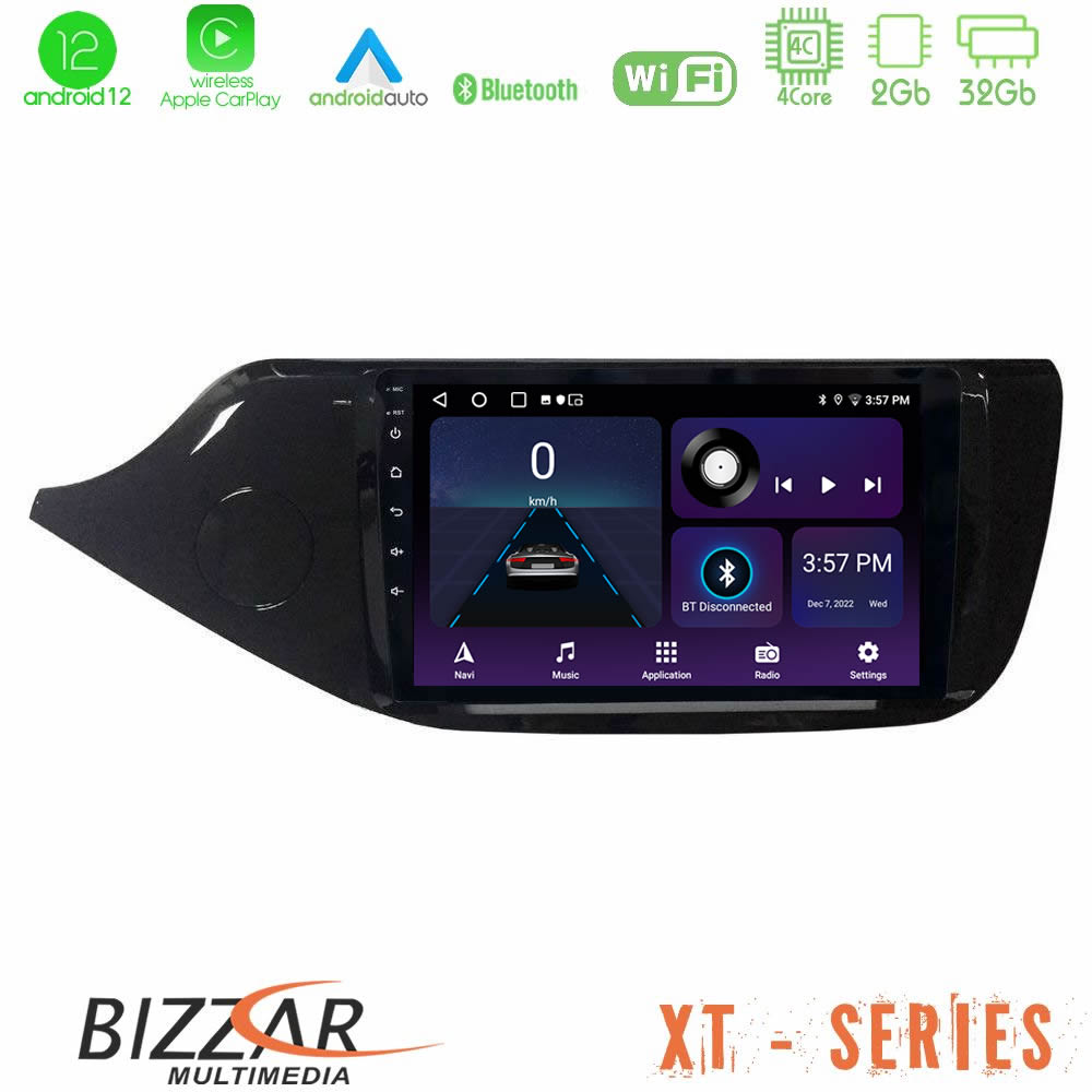 Bizzar XT Series Kia Ceed 2013-2017 4core Android12 2+32GB Navigation Multimedia Tablet 9″ - U-XT-KI0610