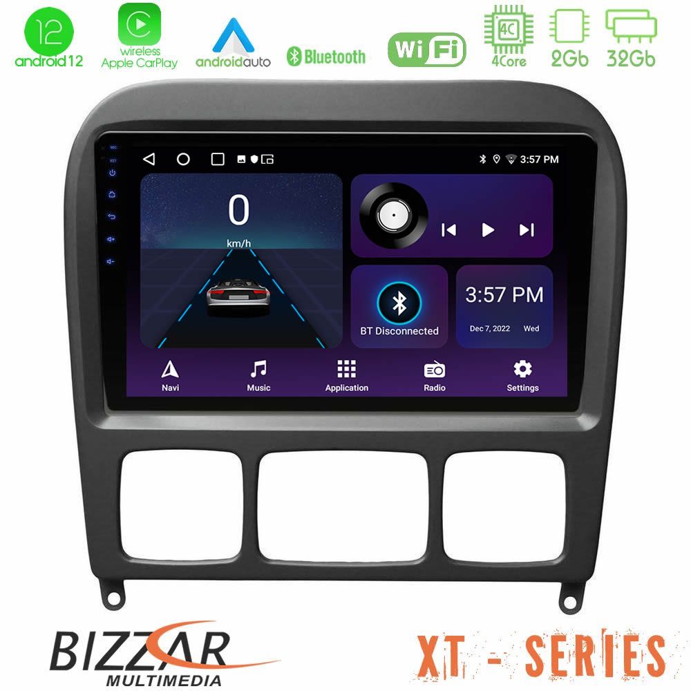 Bizzar XT Series Mercedes S Class 1999-2004 (W220) 4core Android12 2+32GB Navigation Multimedia Tablet 9″ - U-XT-MB0765B