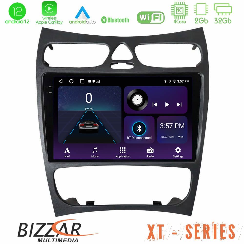 Bizzar XT Series Mercedes CLK Class W209 2000-2004 4core Android12 2+32GB Navigation Multimedia Tablet 9" - U-XT-MB1452