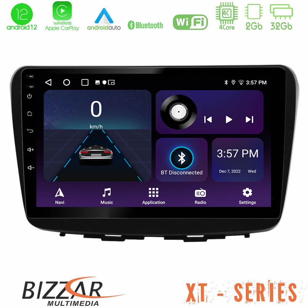Bizzar XT Series Suzuki Baleno 2016-2021 4core Android12 2+32GB Navigation Multimedia Tablet 9" - U-XT-SZ0513