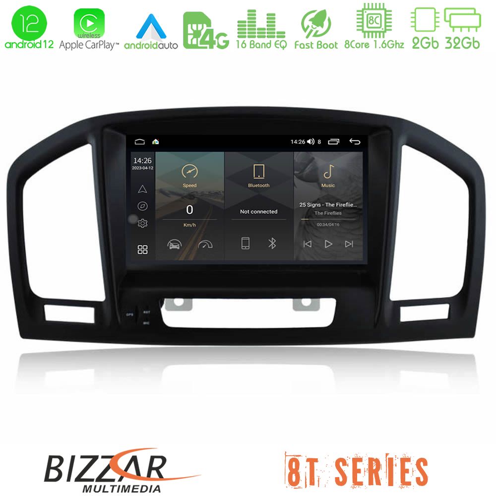 Bizzar OEM Opel Insignia 2008-2013 8core Android12 2+32GB Navigation Multimedia Deckless 7" με Carplay/AndroidAuto (OEM Style) - U-MTT-OP9953