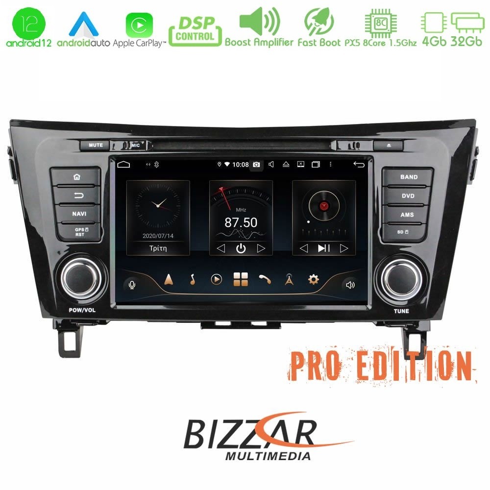 Bizzar OEM Nissan Qashqai J11 & X-Trail T32 8core Android12 4+32GB Navigation Multimedia - U-PX5-NS37