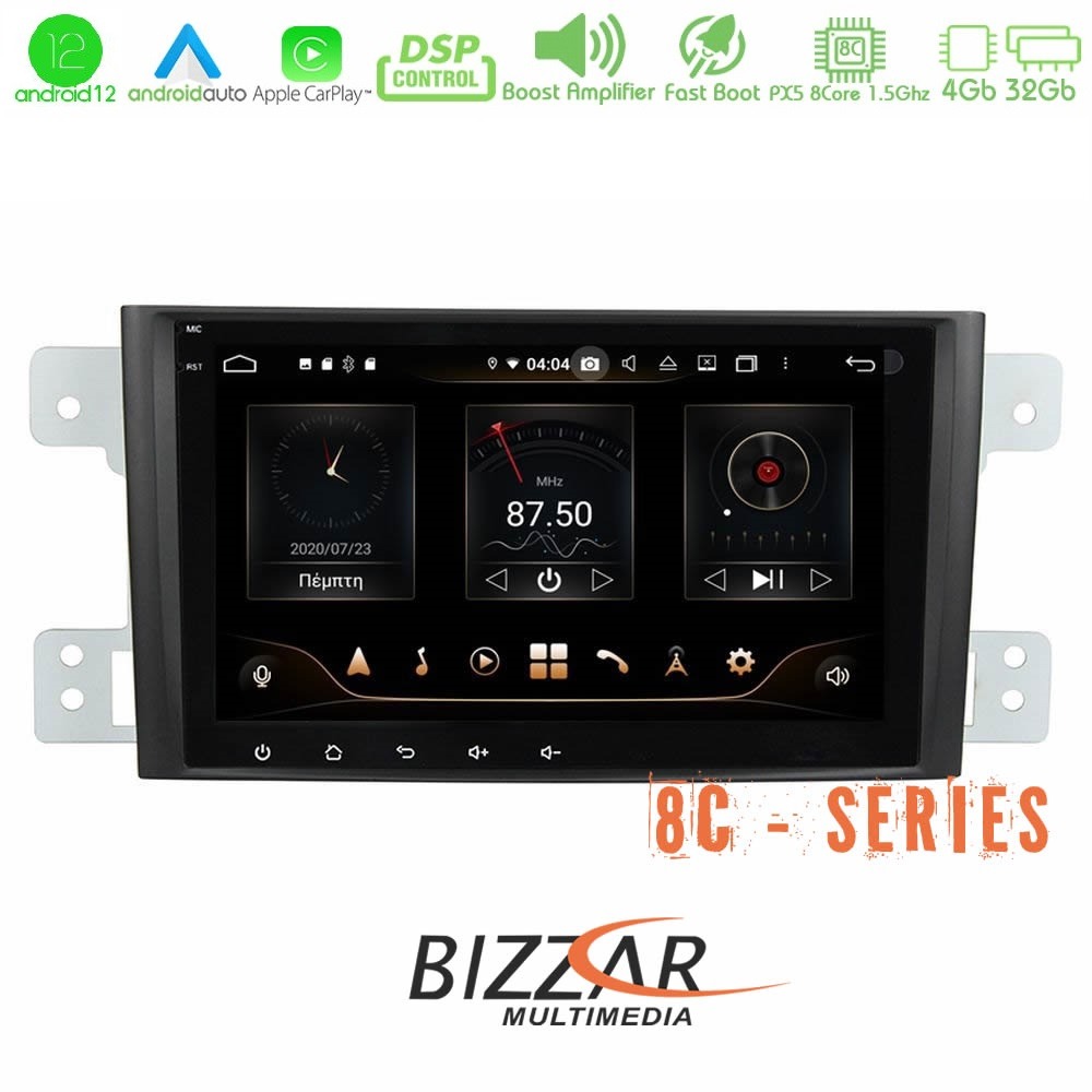 Bizzar OEM Suzuki Grand Vitara 2005-2015 8core Android12 4+32GB Navigation Multimedia 8inch - U-PX5-SZ12
