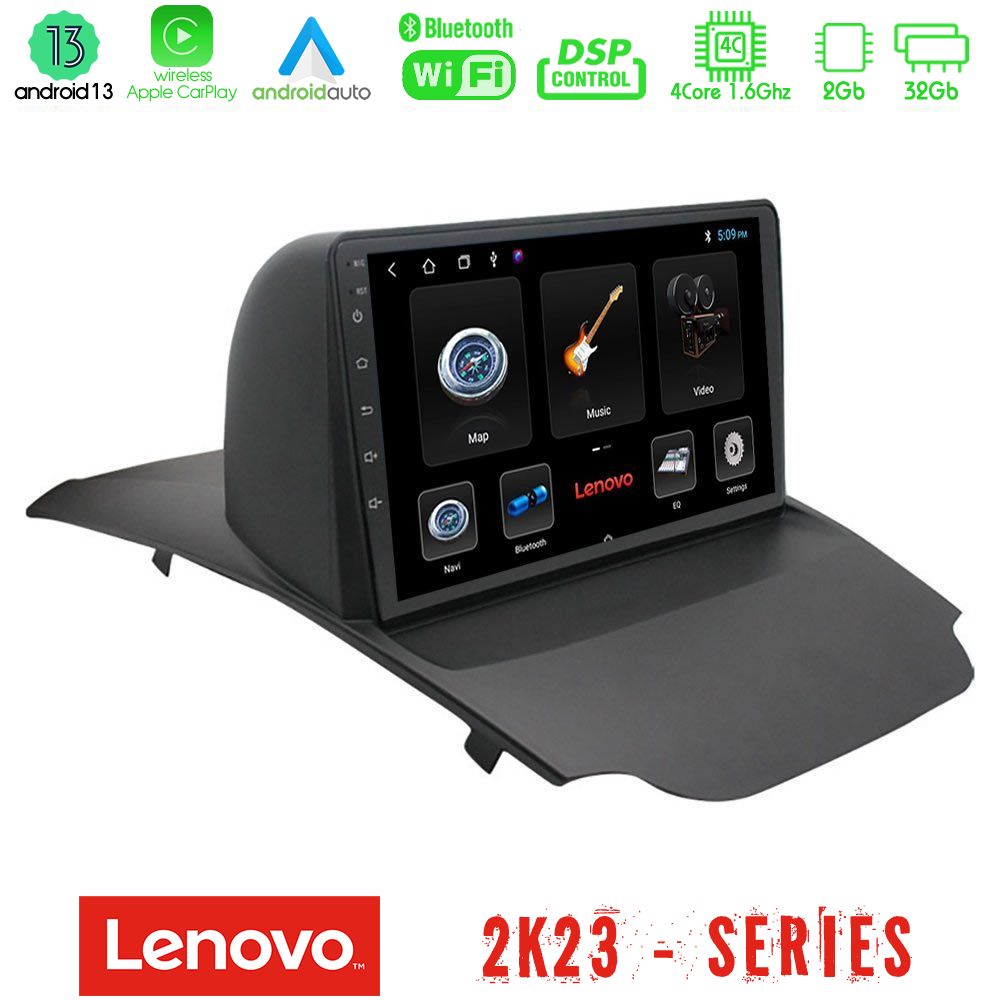 Lenovo Car Pad Ford Ecosport 2014-2017 4Core Android 13 2+32GB Navigation Multimedia Tablet 10" - U-LEN-FD0599