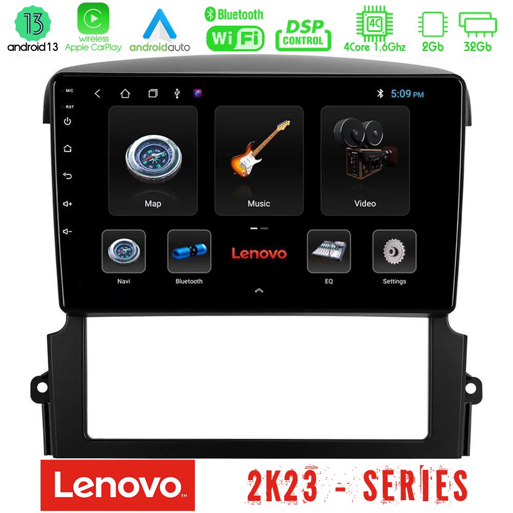 Lenovo Car Pad Kia Sorento 4Core Android 13 2+32GB Navigation Multimedia Tablet 9" - U-LEN-KI0407