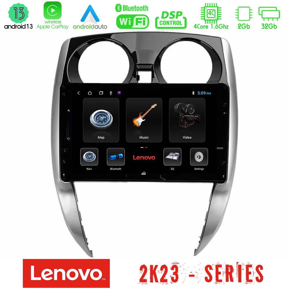 Lenovo Car Pad Nissan Note 2013-2018 4core Android 13 2+32GB Navigation Multimedia Tablet 10" - U-LEN-NS0481