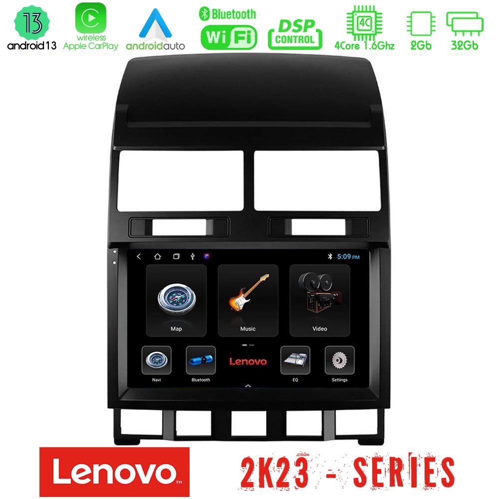 Lenovo Car Pad VW Touareg 2002 – 2010 4Core Android 13 2+32GB Navigation Multimedia Tablet 9" - U-LEN-VW0849