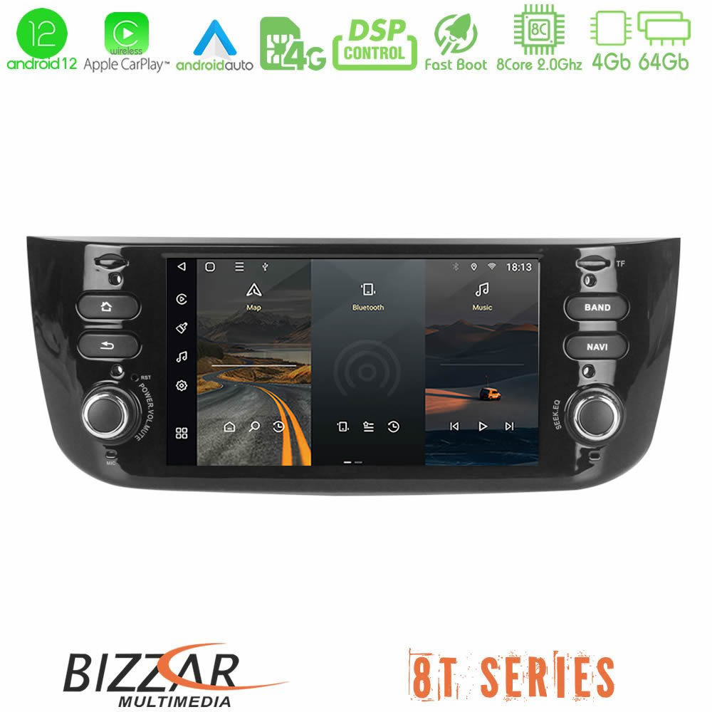Bizzar OEM Fiat Pundo Evo 2009-2011 8core Android12 4+64GB Navigation Multimedia Deckless 7" με Carplay/AndroidAuto - U-8T-FT047