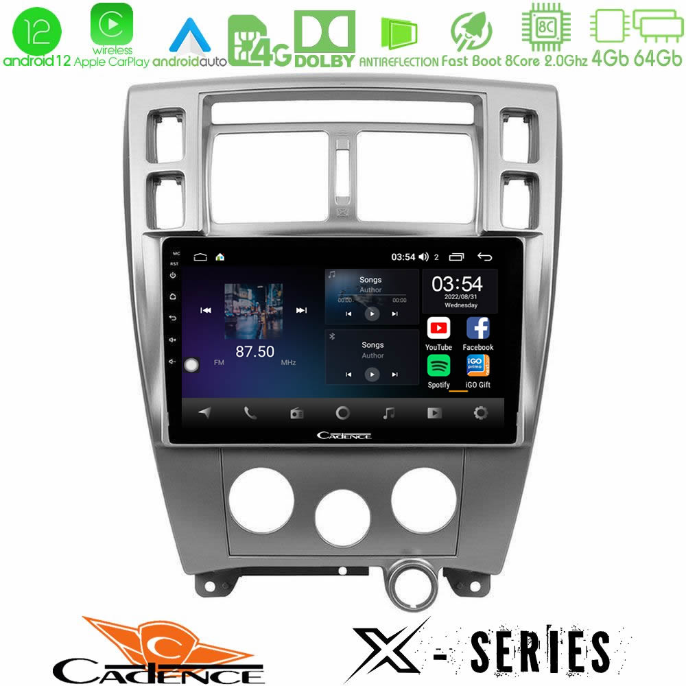 Cadence X Series Hyundai Tucson 8core Android12 4+64GB Navigation Multimedia Tablet 10" - U-X-HY0712
