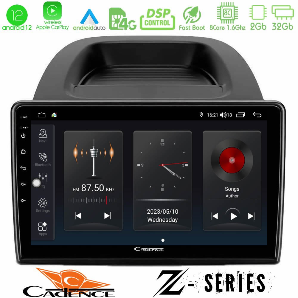 Cadence Z Series Ford Ecosport 2018-2020 8core Android12 2+32GB Navigation Multimedia Tablet 10" - U-Z-FD0279
