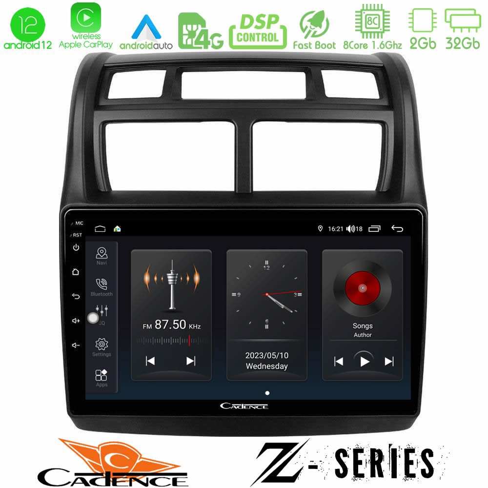 Cadence Z Series Kia Sportage 2008-2011 8core Android12 2+32GB Navigation Multimedia Tablet 9" - U-Z-KI0108