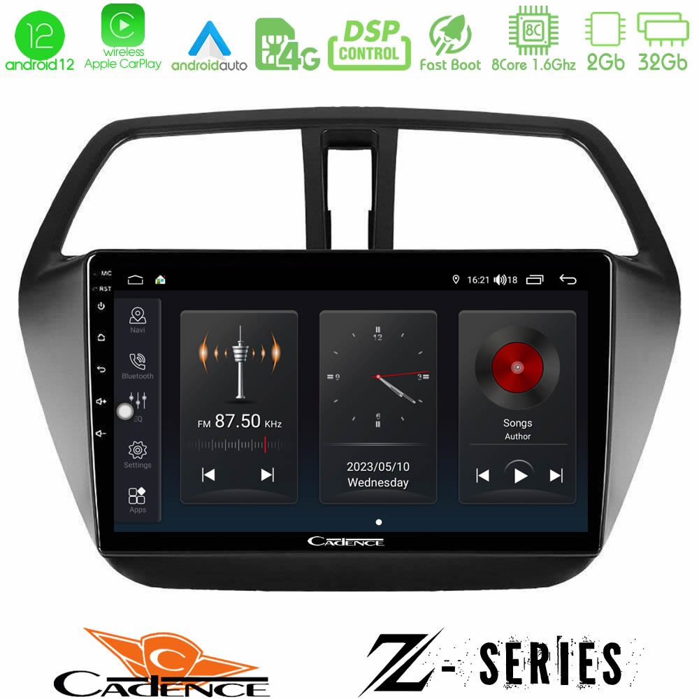 Cadence Z Series Suzuki SX4 S-Cross 8core Android12 2+32GB Navigation Multimedia Tablet 9" - U-Z-SZ578