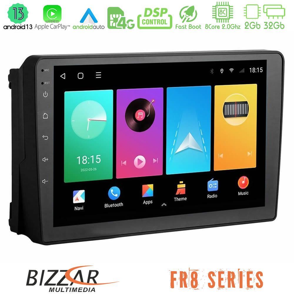Bizzar FR8 Series Ford 2007-> 8core Android13 2+32GB Navigation Multimedia Tablet 9" - U-FR8-FD148N
