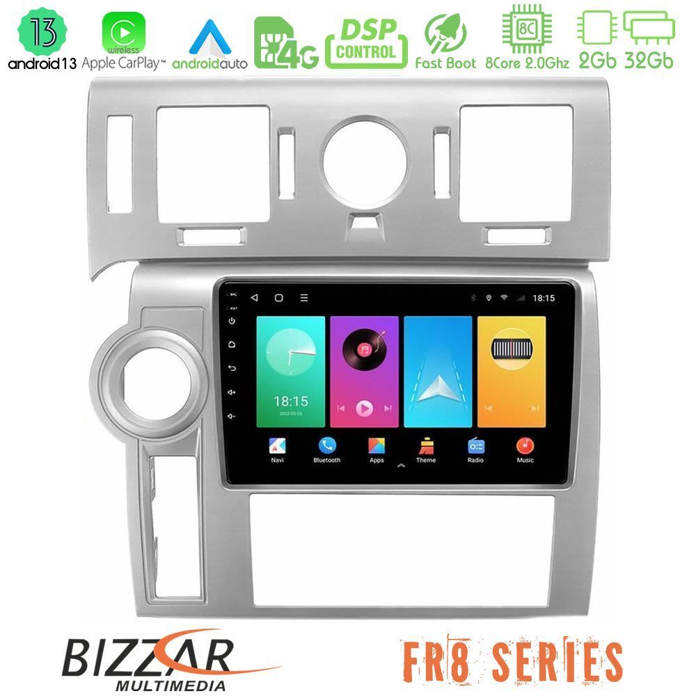 Bizzar FR8 Series Hummer H2 2008-2009 8core Android13 2+32GB Navigation Multimedia Tablet 9" - U-FR8-HU002N
